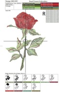 Rose in Classic Style - 4 sizes