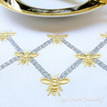 Bee Greek border Machine Embroidery Design