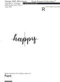 Bee Happy Machine Embroidery Designs - 2 Sizes