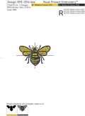 Bee Happy Machine Embroidery Designs - 2 Sizes