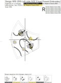 Bees Protective Face Mask Machine Embroidery Design - 4 sizes