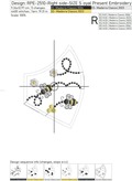 Bees Protective Face Mask Machine Embroidery Design - 4 sizes