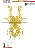 Beetle Deer Versace style Machine Embroidery Design - 6 sizes