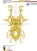 Beetle Deer Versace style Machine Embroidery Design - 6 sizes