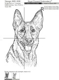 Belgian Shepherd Sketch - 5 sizes