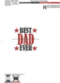 Best DAD Ever Machine Embroidery Design - 2 sizes