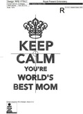 Best Mom Text Free Machine Embroidery Design - 2 sizes