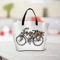 Bicycle with flowers Machine Embroidery Design - 4 sizes