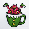 Big Cup Elf Machine Embroidery Design - 5 sizes