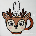 Big Cup Fawn Machine Embroidery Design - 4 sizes