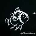 Black and White Clownfish - 4 sizes