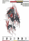 Black panther Machine Embroidery Design - 6 sizes