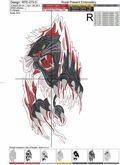 Black panther Machine Embroidery Design - 6 sizes