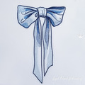 Blue Bow Free - 2 sizes