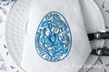 Blue Gzhel Easter Egg Machine Embroidery Design