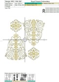 Vintage damask ornate border - 2 sizes