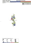 Blueberries Machine Embroidery Designs - 2 sizes