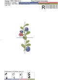 Blueberries Machine Embroidery Designs - 2 sizes