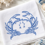 Motif de broderie machine Crabe vintage Bluework – 3 tailles