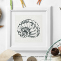 Bluework Spiral seashell