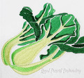 Bok choy machine embroidery design - 3 sizes