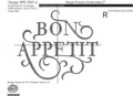 Bon Appetit Inscription machine embroidery design - 4 sizes