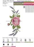 Border Rose with Lavender - 2 sizes