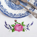 Border Rose with Lavender - 2 sizes