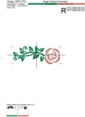 Border with roses Machine Embroidery Design