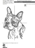 Boston Terrier Outline - 6 Sizes