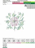 Bouquet Cross-stitch Machine Embroidery Design