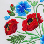Bouquet Poppies, Daisies, Cornflowers - 4 sizes