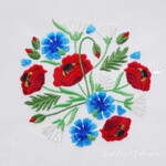Bouquet Poppies, Daisies, Cornflowers - 4 sizes
