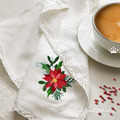 Bouquet with Poinsettias Machine Embroidery Design - 3 sizes