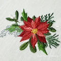 Bouquet with Poinsettias Machine Embroidery Design - 3 sizes