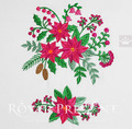 Bouquets of Poinsettias Machine Embroidery Designs - 3 sizes