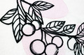 Branch with Cherries Machine Embroidery Design - 6 sizes