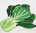 Brassica chinensis machine embroidery design - 3 sizes