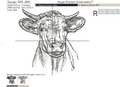Breeding Cow Machine embroidery designs - 6 sizes