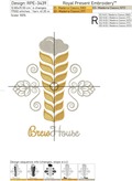 Brew house machine embroidery file - 4 sizes
