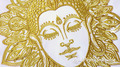 Gold Buddha face - 2 sizes