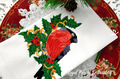 Bullfinch Machine Embroidery Design - 3 sizes