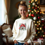 Christmas cardinals - 4 sizes