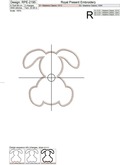 Bunny Applique Design - 6 sizes