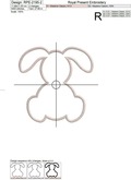 Bunny Applique Design - 6 sizes