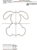 Bunny Applique Design - 6 sizes
