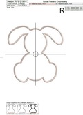 Bunny Applique Design - 6 sizes