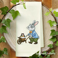 Bunny Gardener Easter Machine Embroidery Design - 4 sizes