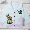 Bunny with butterfly Machine embroidery designs Set - 6 sizes
