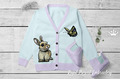 Bunny with butterfly Machine embroidery designs Set - 6 sizes